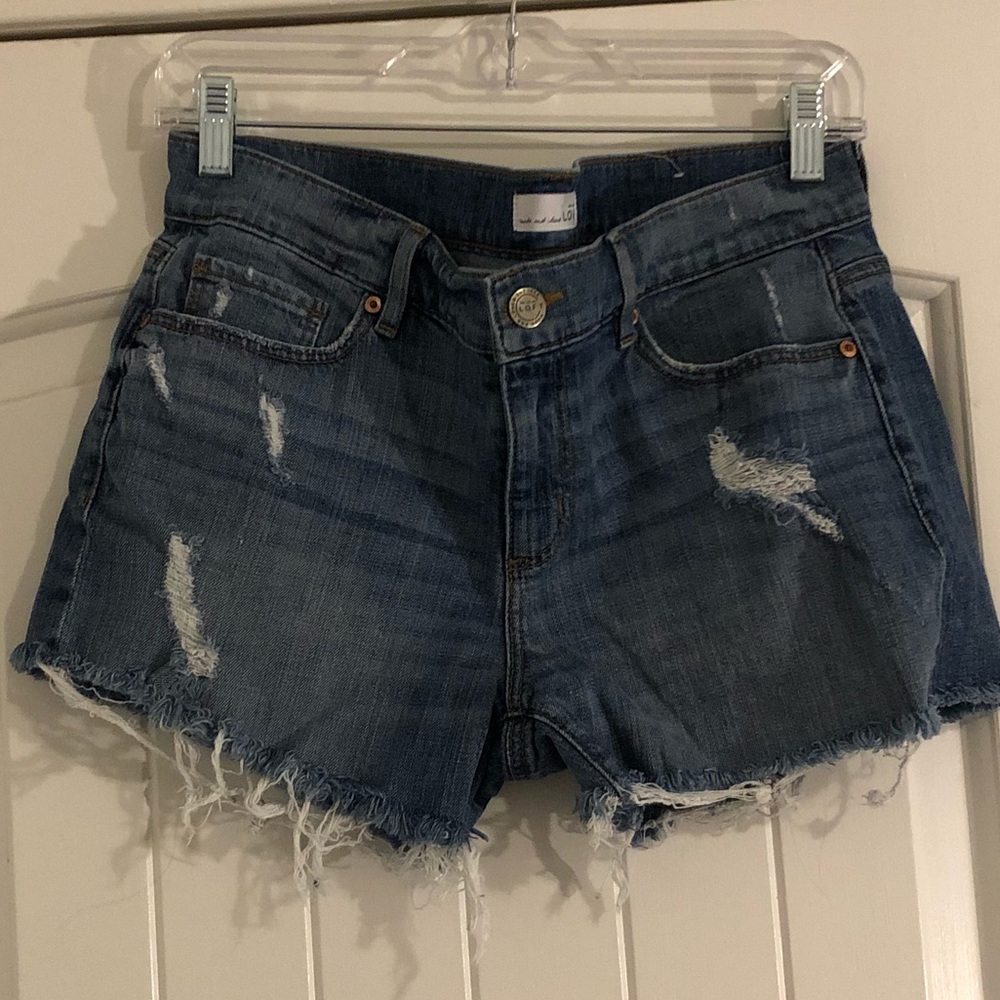 LOFT cut off denim shorts size 6
